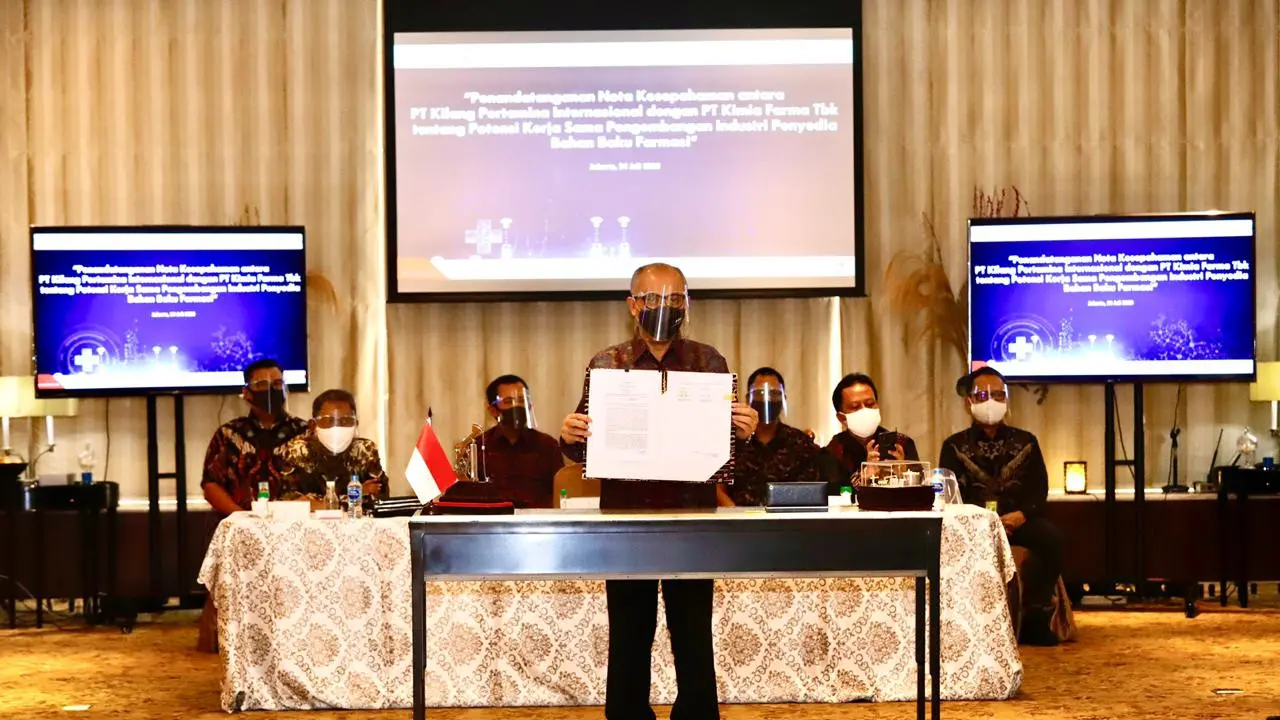 Pertamina Siap Jamin Pasokan Bahan Baku Farmasi Tanah Air Bersama Kimia Farma