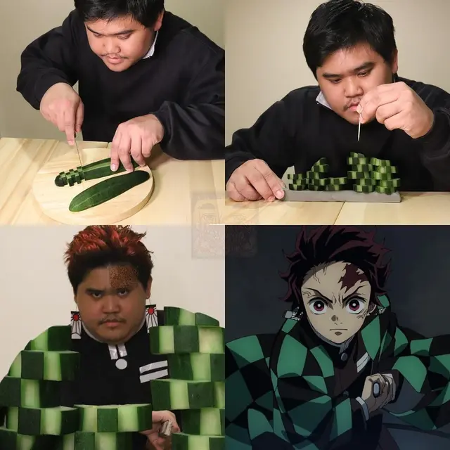 6 Cosplay Low Budget Jadi Tanjiro Kamado Demon Slayer Ini Kocak