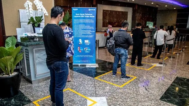 Mulai Terapkan The New Normal, Beginilah Suasana Kantor Bank BRI