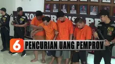 Komplotan ini mencuri uang milik pemprov dari dalam mobil dinas yang diparkir di halaman kantor gubernur Sumatera Utara.