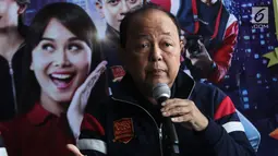 Pimpinan Redaksi Indonesia, Liputan6.com, dan SCTV Mochamad Teguh memberikan paparan dalam konferensi pers Citizen Journalist Academy di Jakarta, Selasa (25/7). (Liputan6.com/Faizal Fanani)