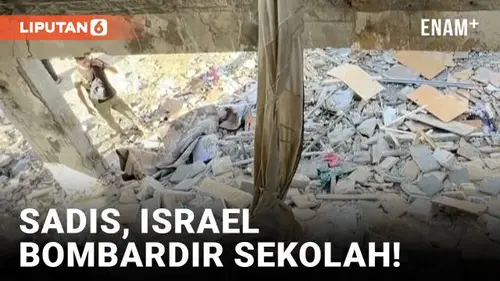 VIDEO: Serangan Udara Israel Hantam Sekolah PBB di Gaza, 14 Nyawa Melayang