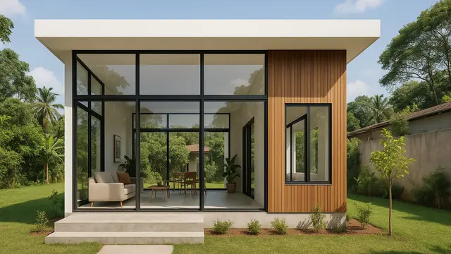 Ide Model Rumah Tinggi 4 Meter/Ilustrasi gambar oleh AI