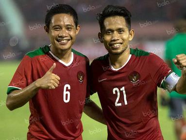 Berikut ini 5 pemain Timnas Indonesia yang dulunya merupakan jebolan PON, dari Evan Dimas hingga Andik Vermansyah. (Bola.com/Vitalis Yogi Trisna)
