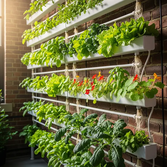 Kebun Sayur Vertikal di Dinding untuk Usia 50 Tahun