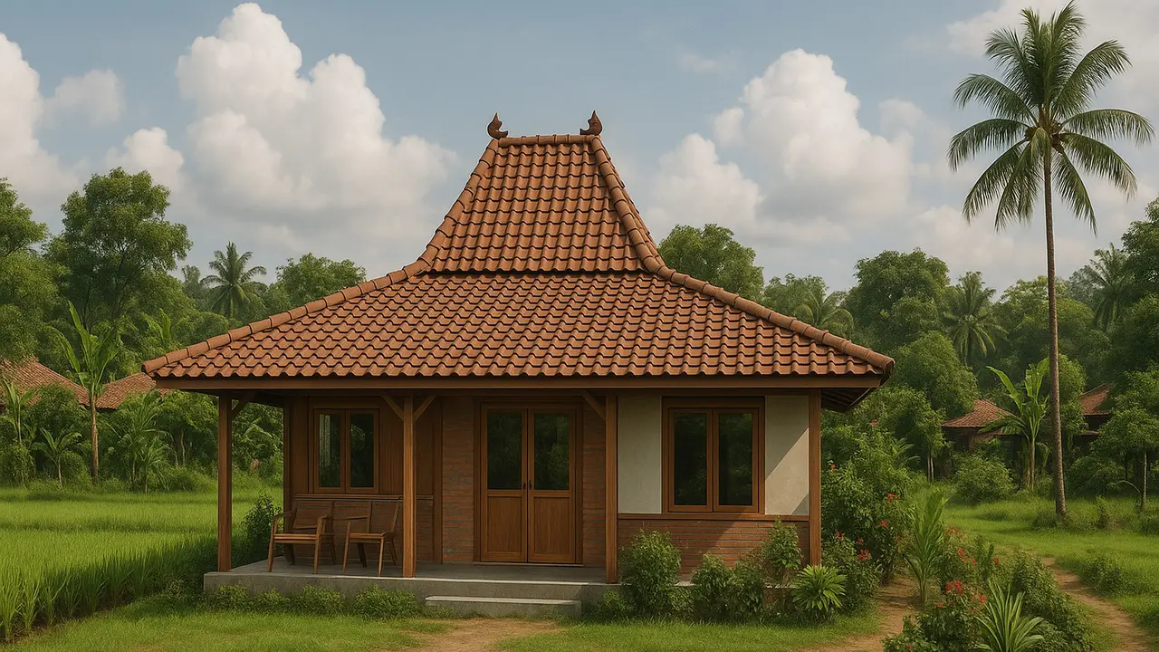Ide Model Rumah Joglo Sederhana Tapi Indah di Kampung/via ChatGPT