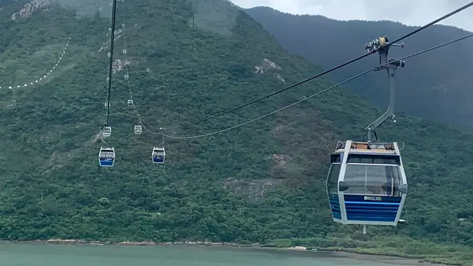 <p>Ngong Ping 360, wisata cable car di Hong Kong untuk menuju ke Lantau Island. (Liputan6/Benedikta Miranti)</p>