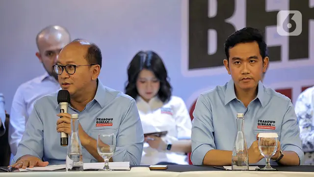 Gibran Rakabuming Raka Hadiri Pengumuman Susunan Tim Kampanye Nasional