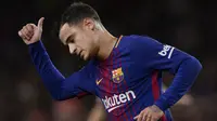 Philippe Coutinho gagal memberikan penampilan terbaiknya di Barcelona seperti saat bermain di Liverpool. Pemain Brasil tersebut diboyong dengan harga 135 juta euro pada bursa transfer tahun 2018 untuk menggantikan peran Neymar. (AFP/Josep Lago)