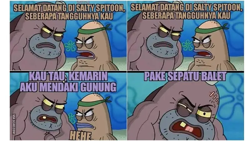 6 Meme 'Seberapa Tangguh' Seperti dalam Serial SpongeBob Ini Bikin Ngakak