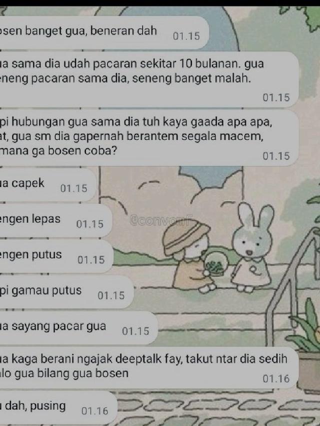 6 Chat Bilang Bosan Pacaran Karena Hubungan Terasa Biasa Saja Ini Bikin Kesal