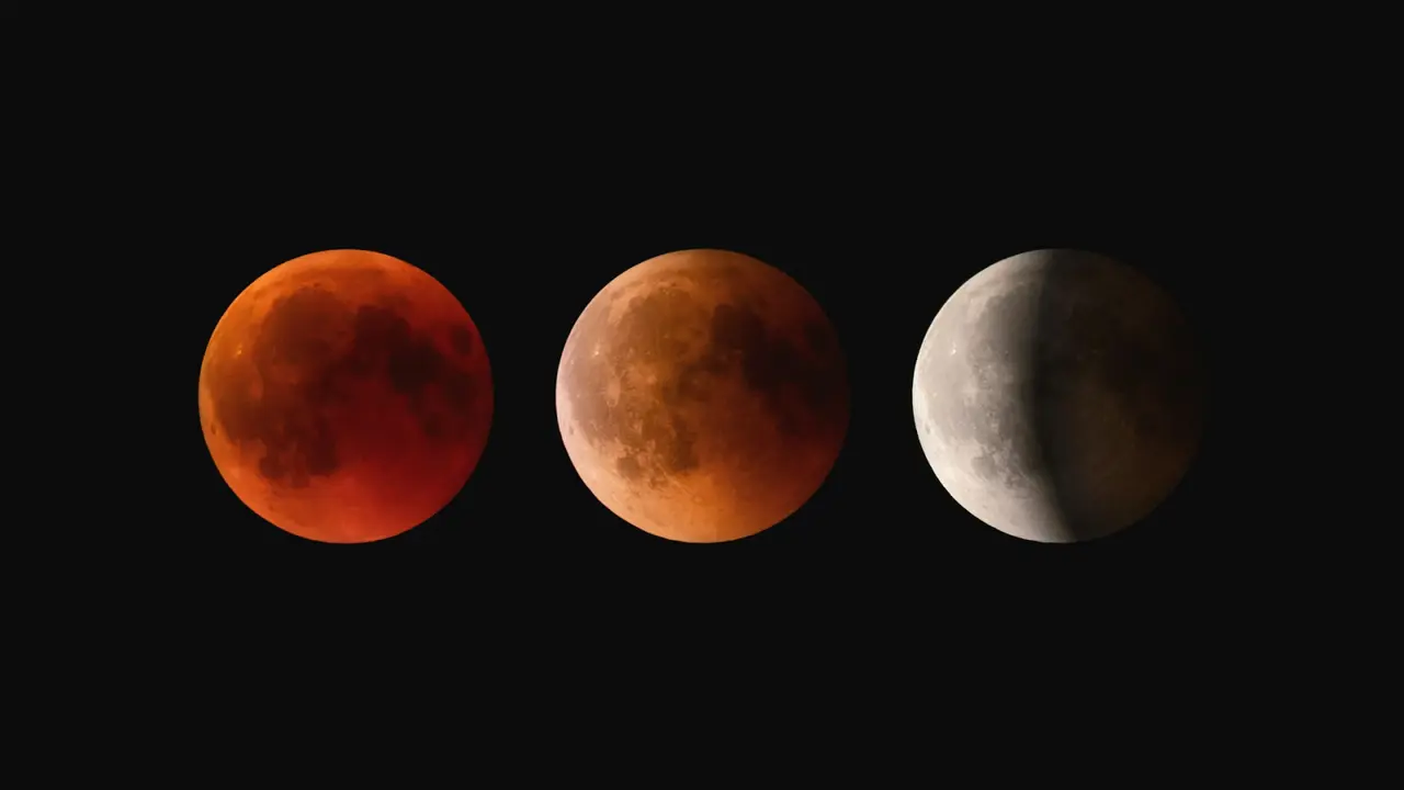 Ilustrasi gerhana bulan