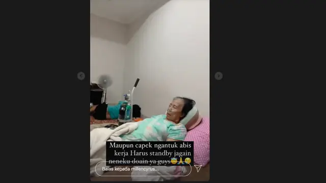 Millen Cyrus Butuh Tabung Oksigen untuk Sang Nenek yang Saturasinya di Angka 74. (instagram/millencyrus)