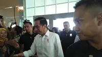 Presiden Jokowi hadiri kegiatan jambore desa yang berlangsung di Makassar (Liputan6.com/ Eka Hakim)