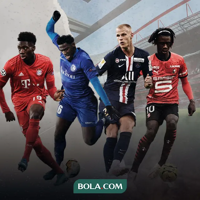 Alphonso Davies, Mitchel Bakker dan Eduardo Camavinga
