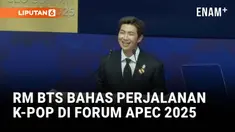 RM, pentolan BTS, tampil di forum tahunan APEC di Gyeongju, Korea Selatan. Dalam pidatonya, ia mengenang awal perjalanan K-pop dan menegaskan bahwa kesuksesan globalnya lahir dari penghormatan terhadap keragaman serta kebanggaan akan identitas Korea.