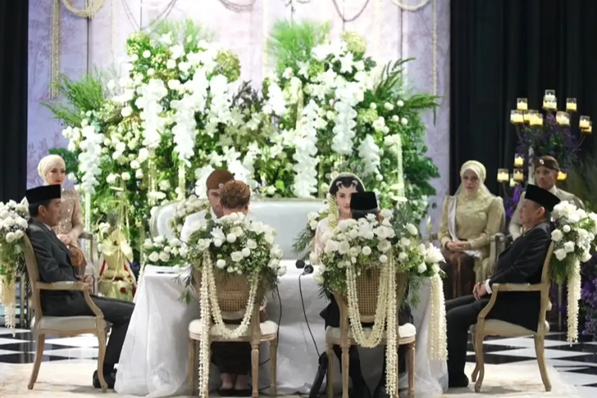 Presiden Jokowi di pernikahan Thariq Halilintar dan Aaliyah Massaid (YouTube/Thariq Halilintar)