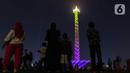 Video mapping ini menampilkan keindahan destinasi wisata yang ada di Jakarta, seperti Kebun Binatang Ragunan, Kota Tua, Taman Mini Indonesia Indah (TMII), hingga Kepulauan Seribu. (Liputan6.com/Herman Zakharia)