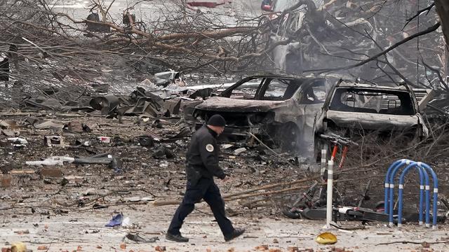 Porak-poranda Usai Ledakan di Nashville