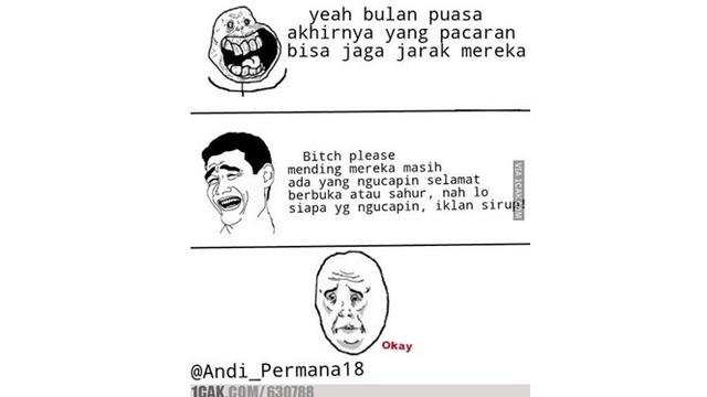 6 Meme Sahur Orang Jomblo Ini Kocak Sekaligus Bikin Geregetan Hot Liputan6 Com