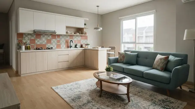 Ide Desain Dapur dan Ruang Tamu Menyatu untuk Rumah Modern