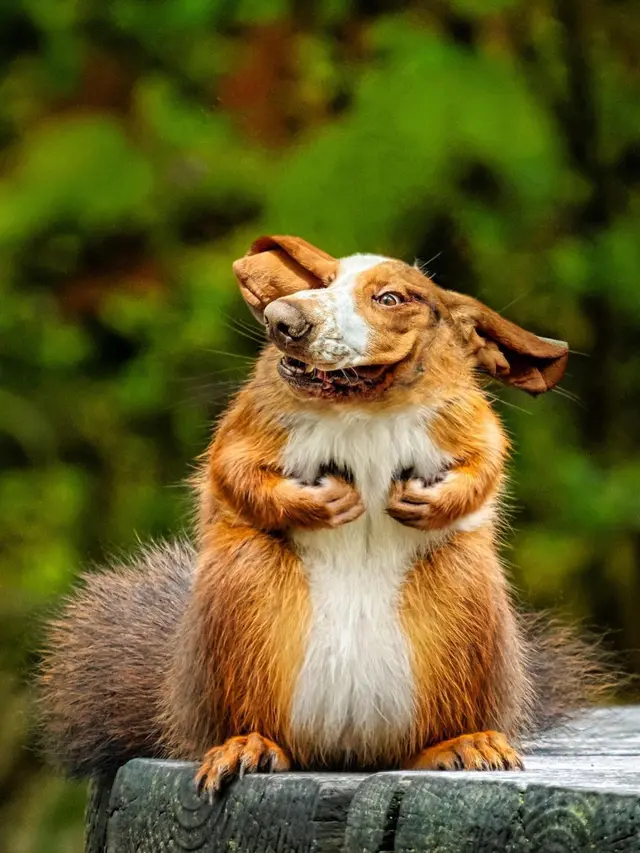 6 Editan Foto Hewan Berkepala Anjing Ini Nyeleneh, Unik Pol