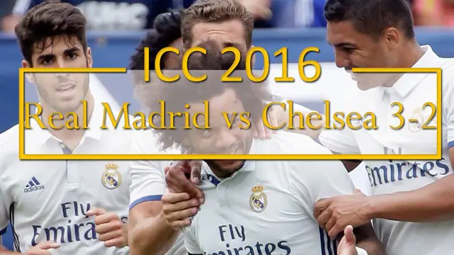 Marcelo berhasil mencetak 2 gol saat Real Madrid menang 3-2 melawan Chelsea di turnamen ICC 2016. 