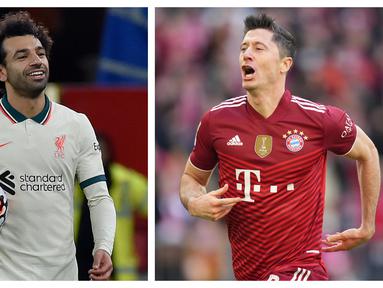 Kompetisi di Liga-liga top Eropa musim 2021/2022 rata-rata telah memasuki pekan ke-9 hingga ke-10 alias baru menyelesaikan seperempat jalan. Dari laga-laga tersebut, muncul para pencetak gol terbanyak di masing-masing liga. Berikut 5 top skor sementara sejauh ini. (Kolase AFP dan AP)