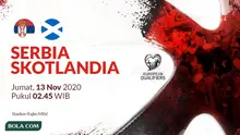 Kualifikasi Piala Eropa 2020 - Serbia Vs Skotlandia (Bola.com/Adreanus Titus)