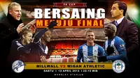 Millwall-Wigan Berebut Tempat di Babak Final