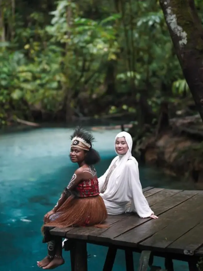 Keindahan Raja Ampat yang Diperlihatkan Dinda Hauw