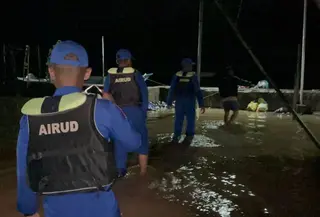 Banjir terjang sejumlah lokasi di Halmahera. (Antara)