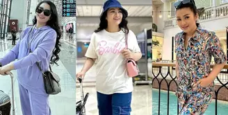 Lihat di sini beberapa gaya liburan keren elegan Fitri Carlina sebagai istri pilot.