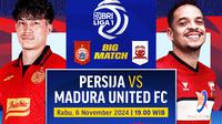 Siaran langsung pertandingan BRI Liga 1 2024/25, antara Persija vs Madura United pada matchweek ke 10 di Vidio. (sum. doc. vidio.com)
