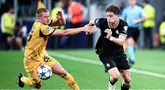 Drama delapan gol menghiasi pertarungan sengit antara Juventus kontra Borussia Dortmund dalam matchday pertama League Phase Liga Champions 2025/2026 di Allianz Stadium, Rabu (17/9/2025) dini hari WIB. Kudua tim harus puas bermain imbang dengan skor 4-4. (Marco Alpozzi/LaPresse via AP)