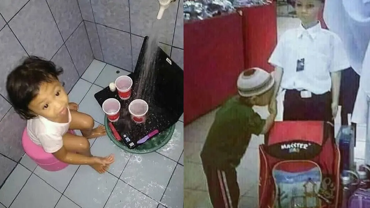 kelakuan polos bocah