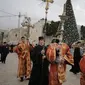 Kepala Negara Hadiri Perayaan Natal Kristen Ortodoks 7 Januari. Perayaan natal ortodoks di Bethlehem (Reuters)