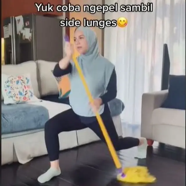 Irish Bella Bagikan Tips Membersihkan Rumah Sambil Olahraga