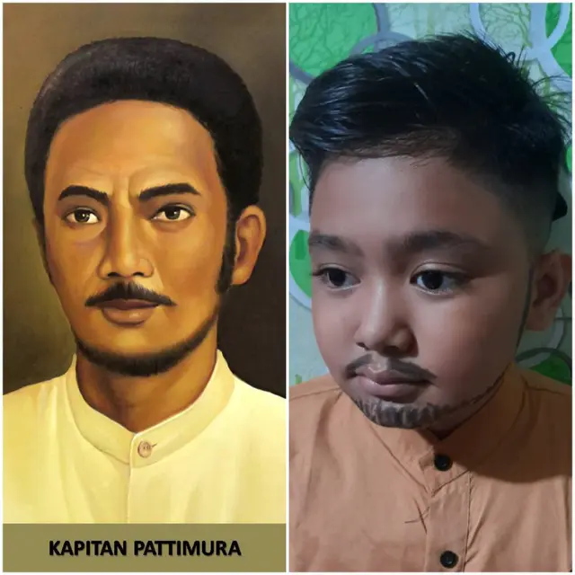 8 Potret Tugas Sekolah Online Cosplay Jadi Pahlawan Nasional Ini Bikin Gemas