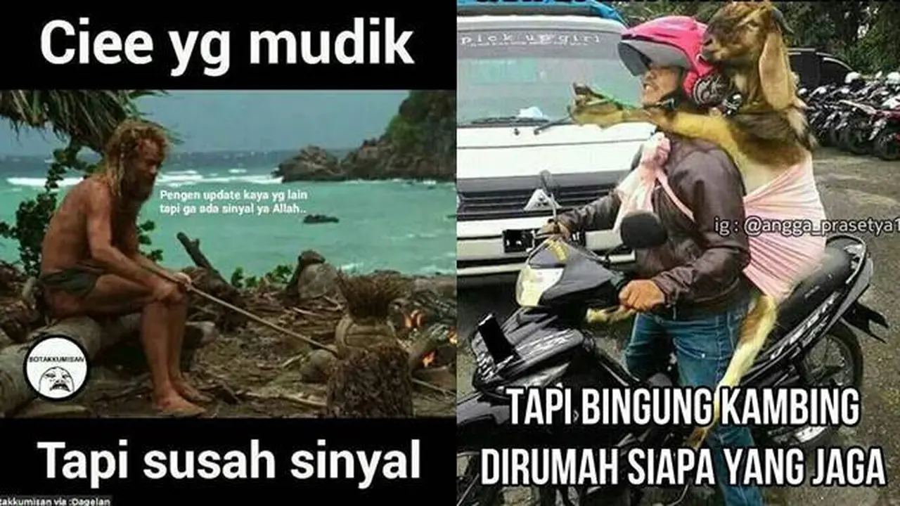 10 Meme Nyeleneh Momen yang Terjadi Waktu Mudik Lebaran Kocak Banget