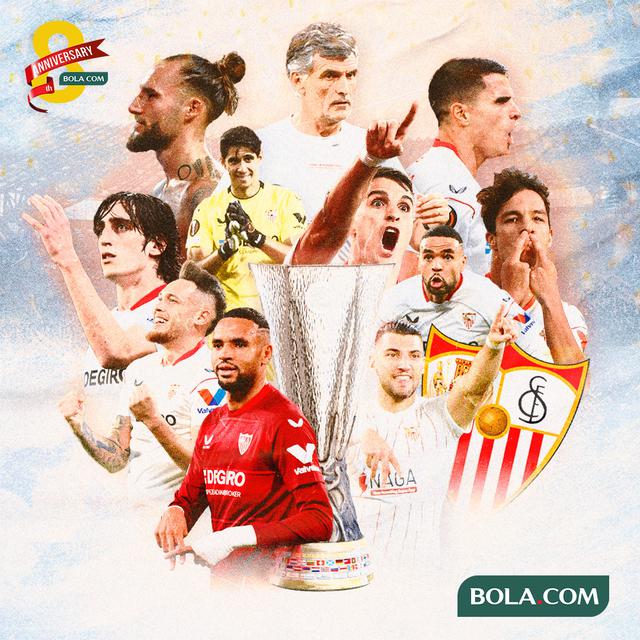 Liga Europa - Ilustrasi Sevilla Juara Liga Eropa