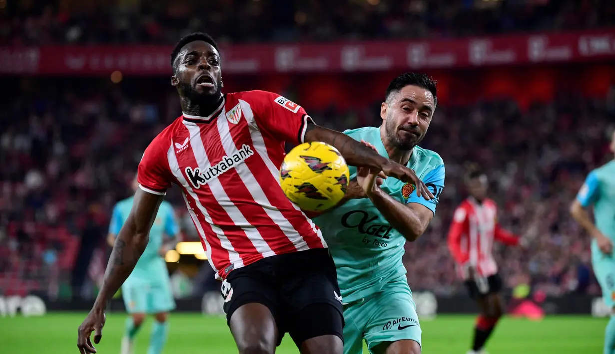 Empat gol Athletic Bilbao dicetak Yuri Berchiche pada menit ke-4 dan 16, Gorka Guruzeta menit ke-62, dan Iker Muniain menit ke-89.  (Ander Gillenea/AFP)