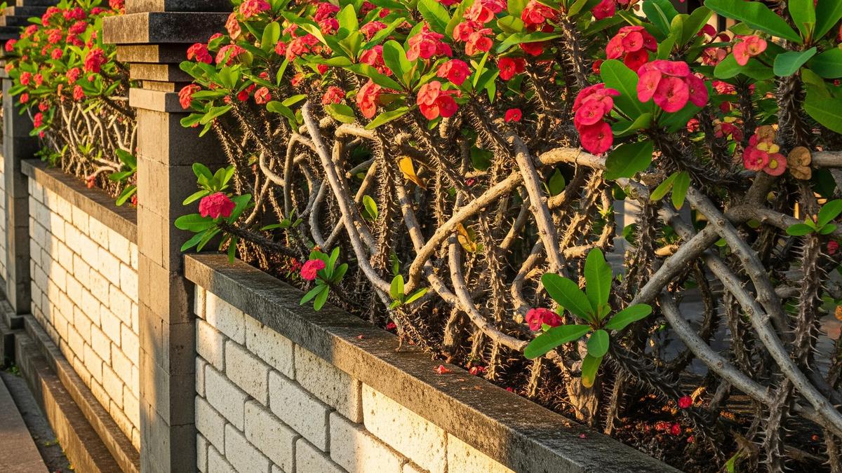 7 Model Pagar dengan Tanaman Berduri yang Anti Maling Tapi Tetap Estetik