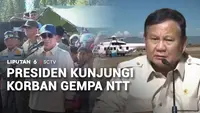 Presiden Prabowo Kunjungi Korban Gempa di NTT