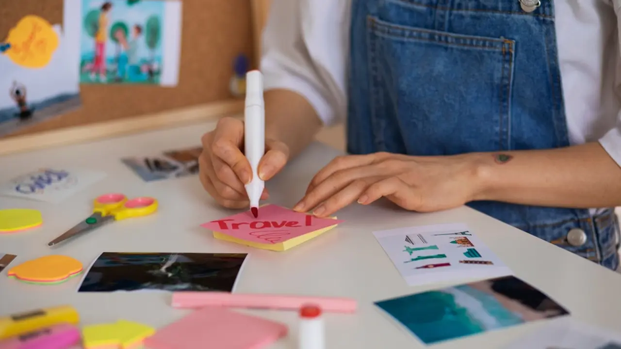 Ilustrasi membuat vision board