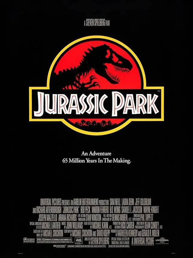Poster film Jurassic Park. (Foto: Dok. IMDb/ Universal Pictures)