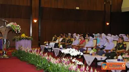 Citizen6, Jakarta: Amanat Panglima TNI Laksamana TNI Agus Suhartono, pada acara puncak peringatan HUT ke - 46 IKKT PWA di Aula Gatot Subroto Mabes TNI Cilangkap Jakarta Timur, Selasa (17/7). (Pengirim: Badarudin Bakri).