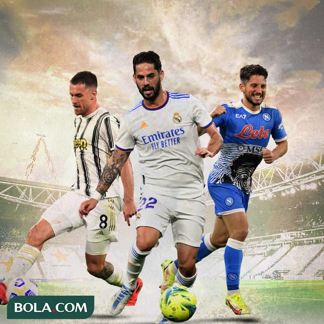 Isco, Dries Mertens, Aaron Ramsey