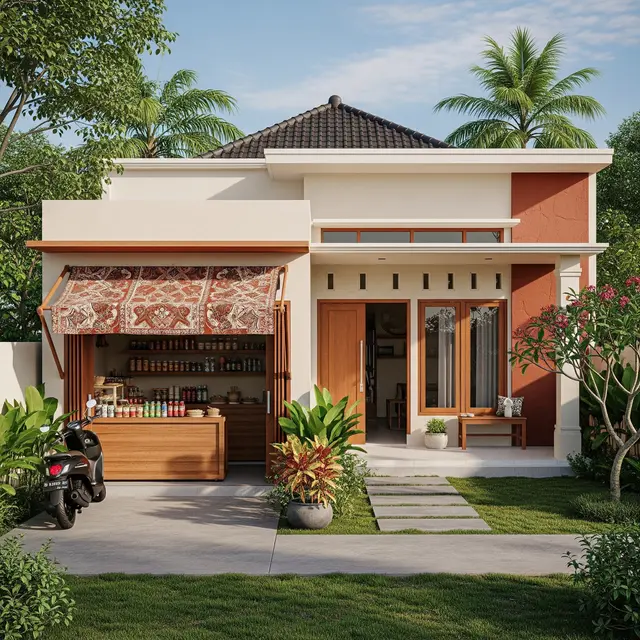 Model Rumah Minimalis Depan Ada Toko