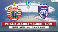 AFC CUP_Persija Jakarta Vs Darul Ta'zim (Bola.com/Adreanus Titus)
